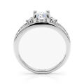 Seraphis - forlovelsesring med moissanite og sidesteiner