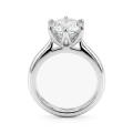 Yulia - ensteinsring med moissanite i tulipanfatning