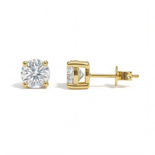Nova - stiftøredobber med moissanite