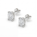 Ovalis – ovale moissanite-stiftøredobber