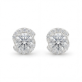 Divine Dots - stiftøredobber med moissanite