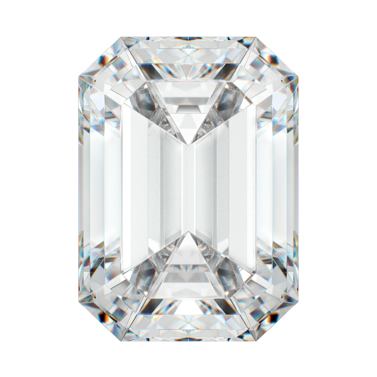 Løse moissanitesteiner - smaragdslip